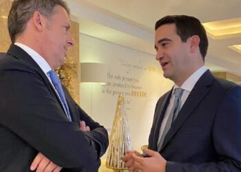 Με τον πρώην πρωθυπουργό της Ιταλίας