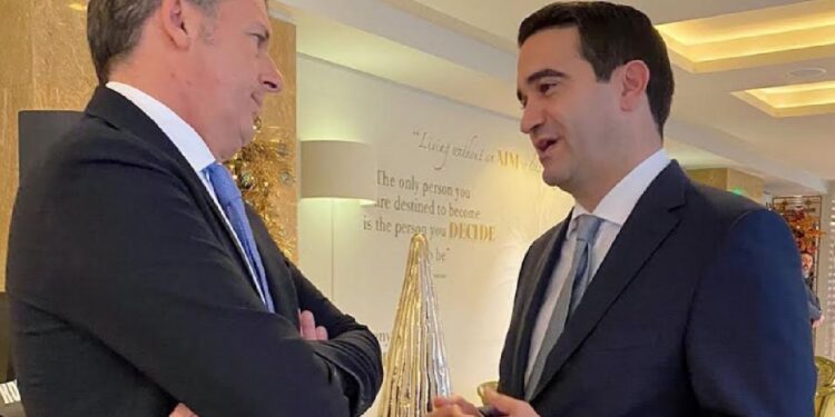 Με τον πρώην πρωθυπουργό της Ιταλίας