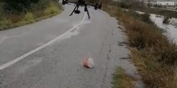 Παράδοση φαρμάκων με drone από το Πυροσβεστικό Σώμα σε αποκλεισμένες περιοχές