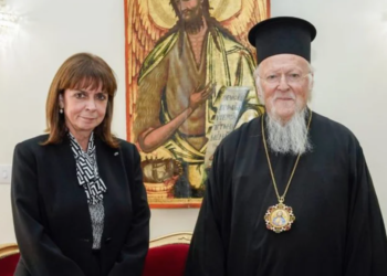 Iστορική επίσκεψη του Οικουμενικού Πατριάρχη Βαρθολομαίου στην Ηλεία – Μαζί του και η πρόεδρος της Ελληνικής Δημοκρατίας Κατερίνα Σακελλαροπούλου