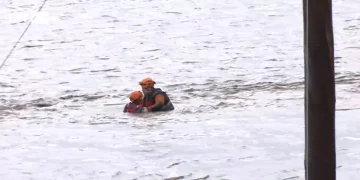 Απεγκλωβισμός ατόμου στο Κιλελέρ – Απέραντη λιμνοθάλασσα η περιοχή λόγω της κακοκαίριας