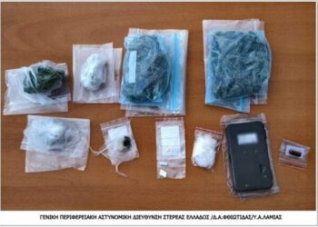 Φθιώτιδα: Σύλληψη για ναρκωτικά και όπλα που βρέθηκαν σε σπίτι στον Άγιο Κωνσταντίνο