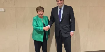 Πιερρακάκης: Η θετική πορεία της ελληνικής οικονομίας στο τραπέζι της συνάντησης με την Γκεοργκίεβα