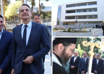 Στα εγκαίνια του νέου κτιρίου του “Δημόκριτου” ο Κυριάκος Μητσοτάκης